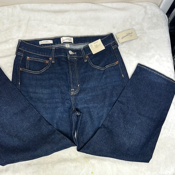 Universal Thread Blue Straight Jeans Either Short or Capris Classic Fit - Picture 1 of 12